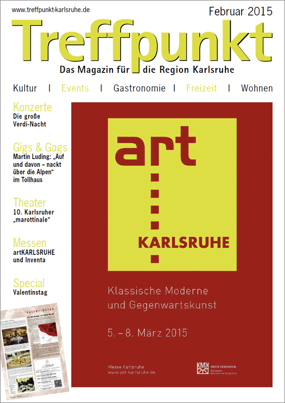 Treffpunkt Karlsruhe | Titelbild Februar 2015