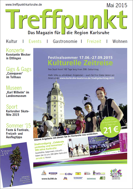 Treffpunkt Karlsruhe | Titelbild Mai 2015