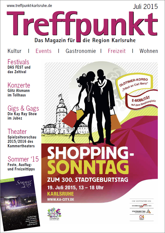 Treffpunkt Karlsruhe | Titelbild Juli 2015