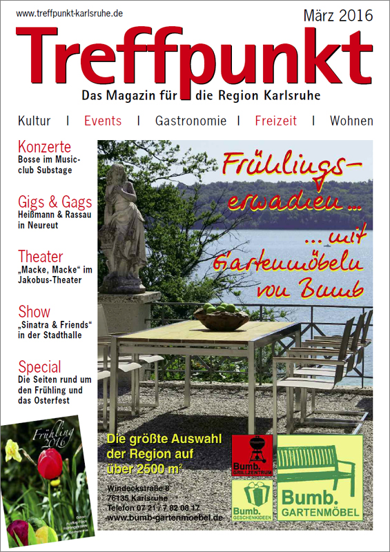 Treffpunkt Karlsruhe | Titelbild März 2016