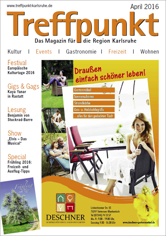 Treffpunkt Karlsruhe | Titelbild April 2016