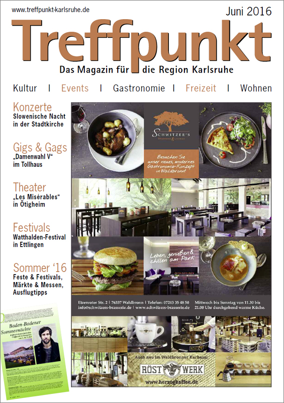Treffpunkt Karlsruhe | Titelbild Juni 2016