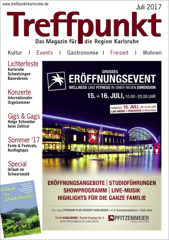 Treffpunkt Karlsruhe | Titelbild Juli 2017