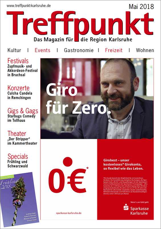 Treffpunkt Karlsruhe | Titelbild Mai 2018