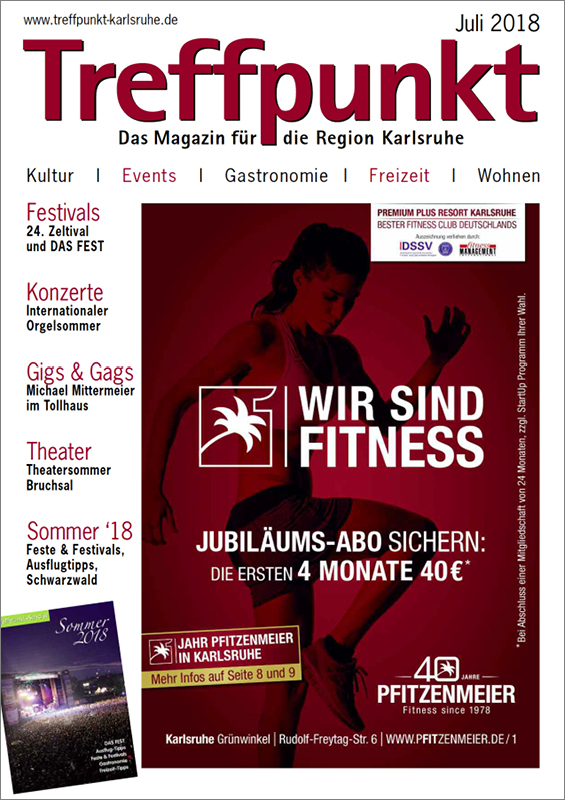 Treffpunkt Karlsruhe | Titelbild Juli 2018