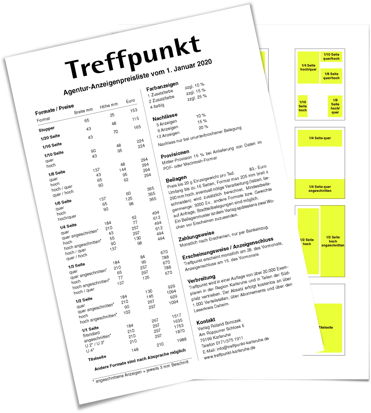Agentur-Preisliste 2020