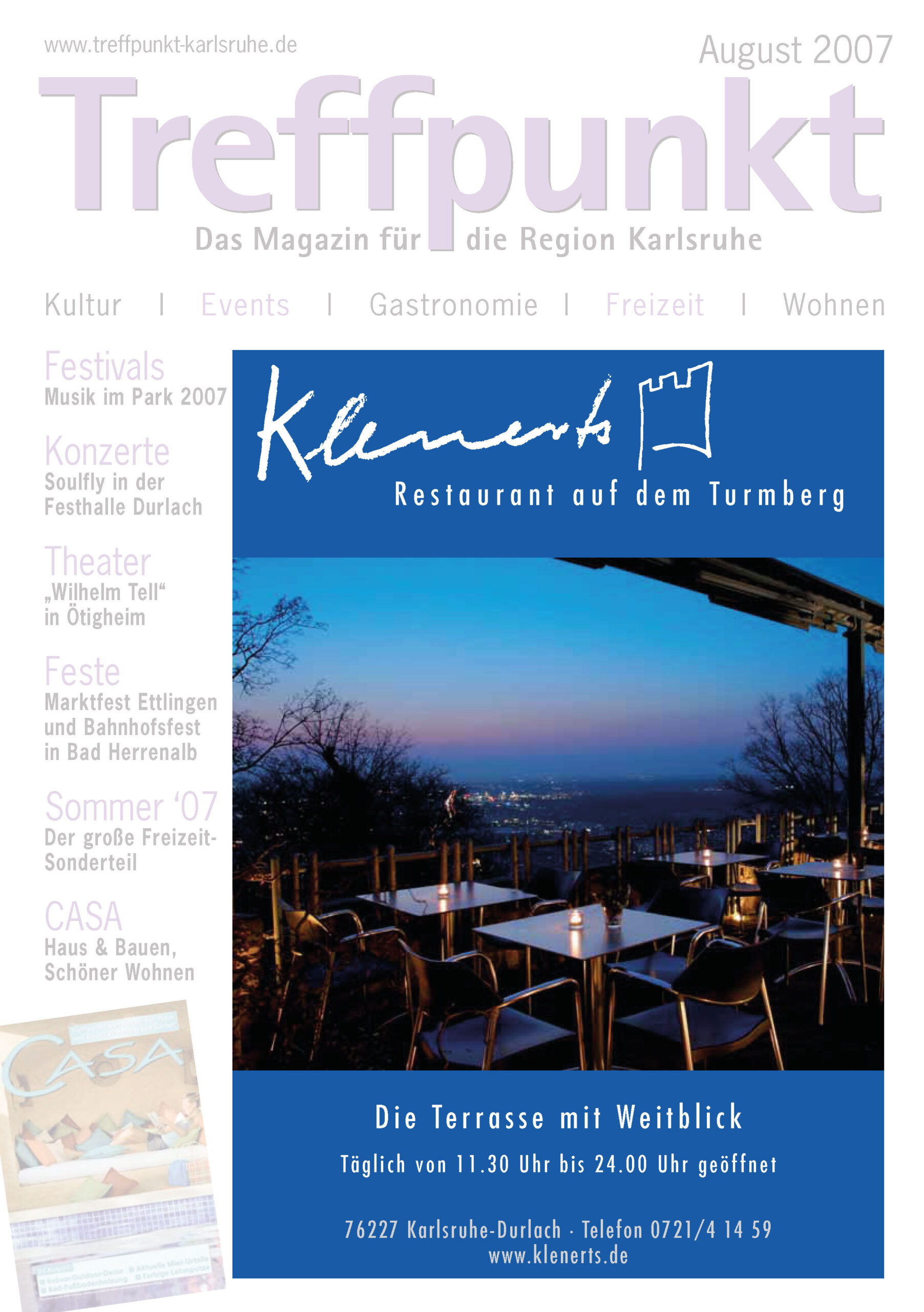 Anzeigenbeispiel "Titelseite"