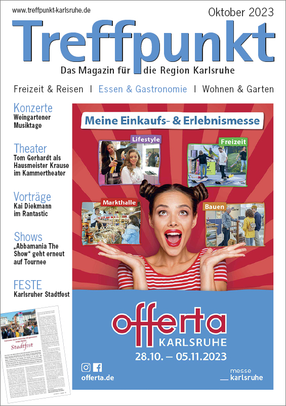 Treffpunkt Karlsruhe | Titelbild Oktober 2023