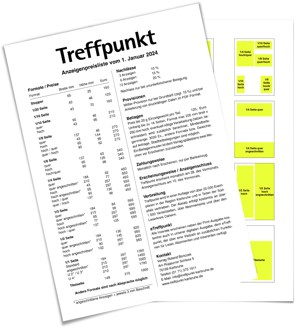 Media-Daten / Anzeigenpreisliste 2024