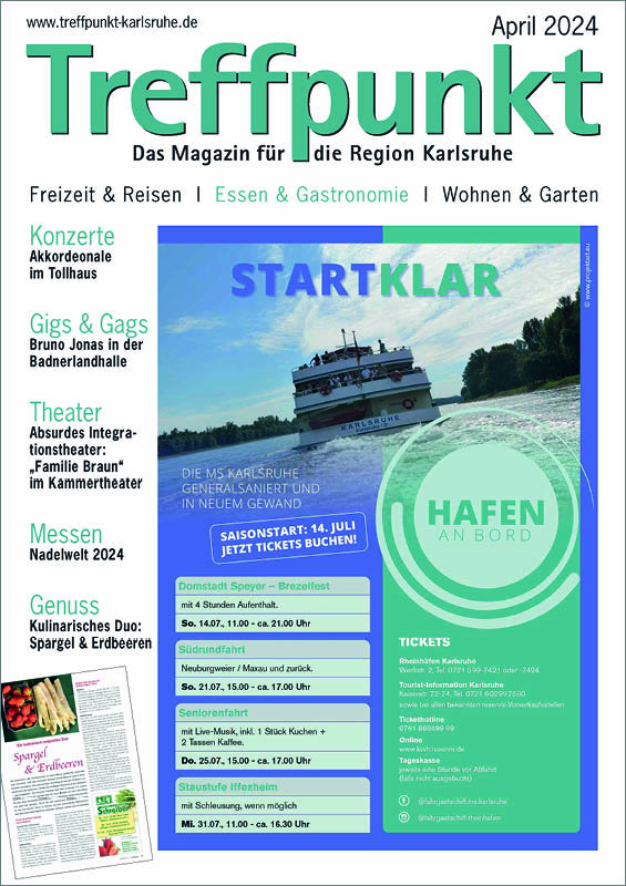 Treffpunkt Karlsruhe | Titelbild April 2024