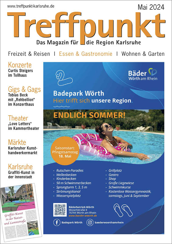 Treffpunkt Karlsruhe | Titelbild Mai 2024