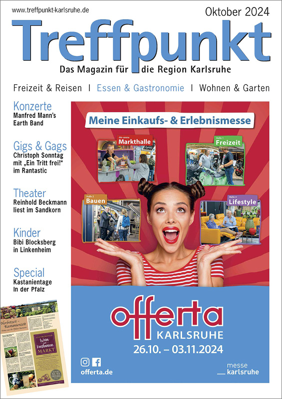 Treffpunkt Karlsruhe | Titelbild Oktober 2024
