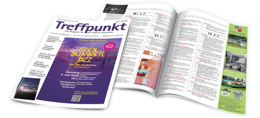 Die Juli-Ausgabe 2026 vom Treffpunkt Karlsruhe